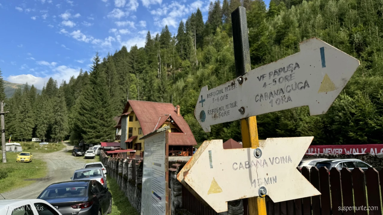 Inceput traseu lacul Iezer