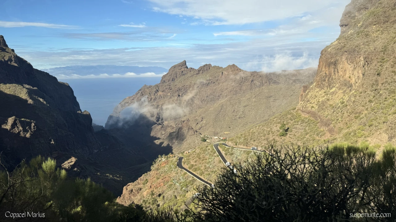 Traseu masca Tenerife cu microbuzul