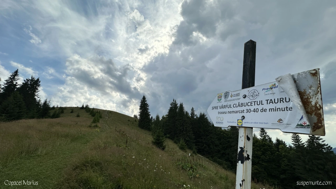 traseu nemarcat spre clabucetul taurului