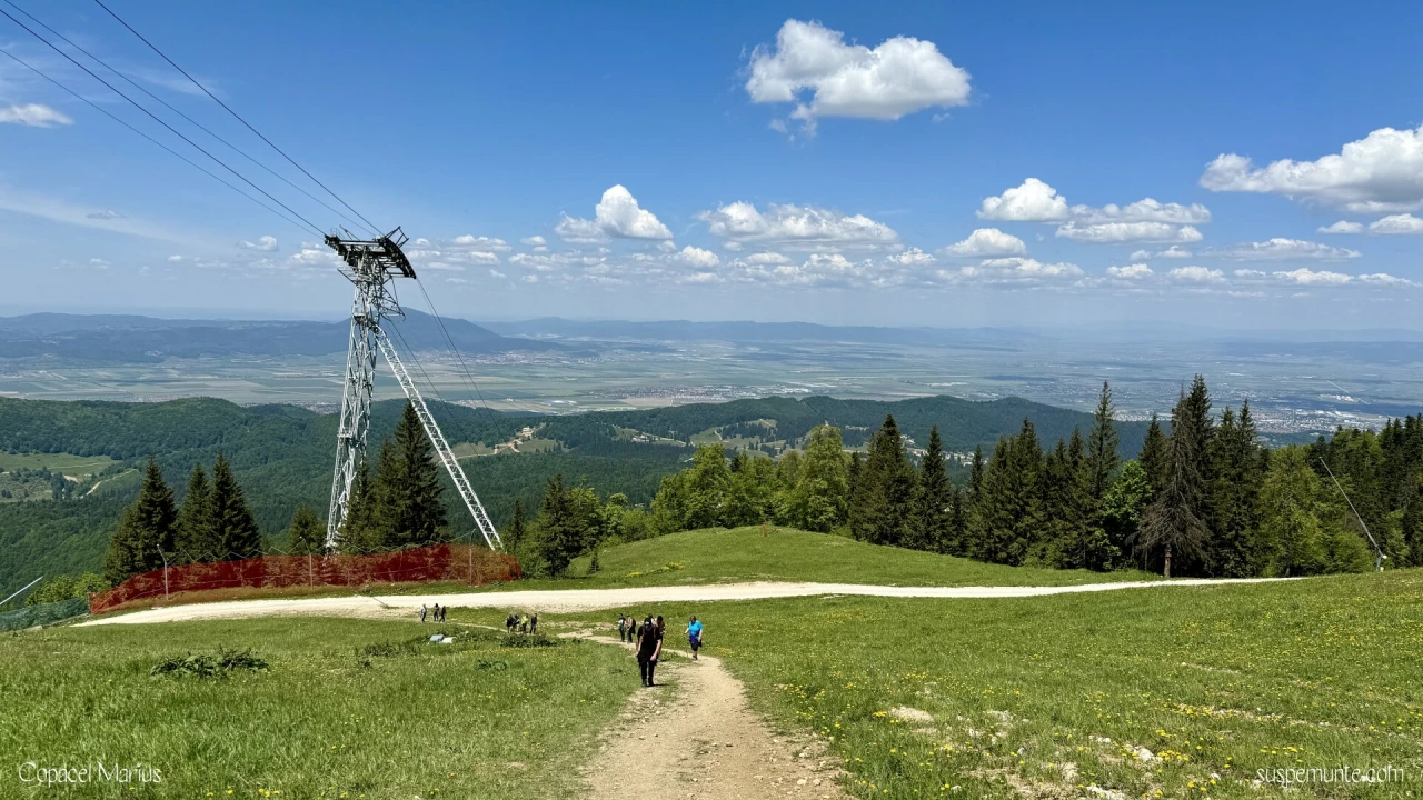 Vedere spre BRASOV de pe Drumul Rosu