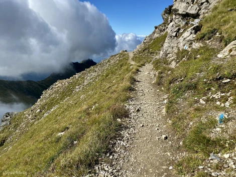 coborare din saua paltinului catre balea lac